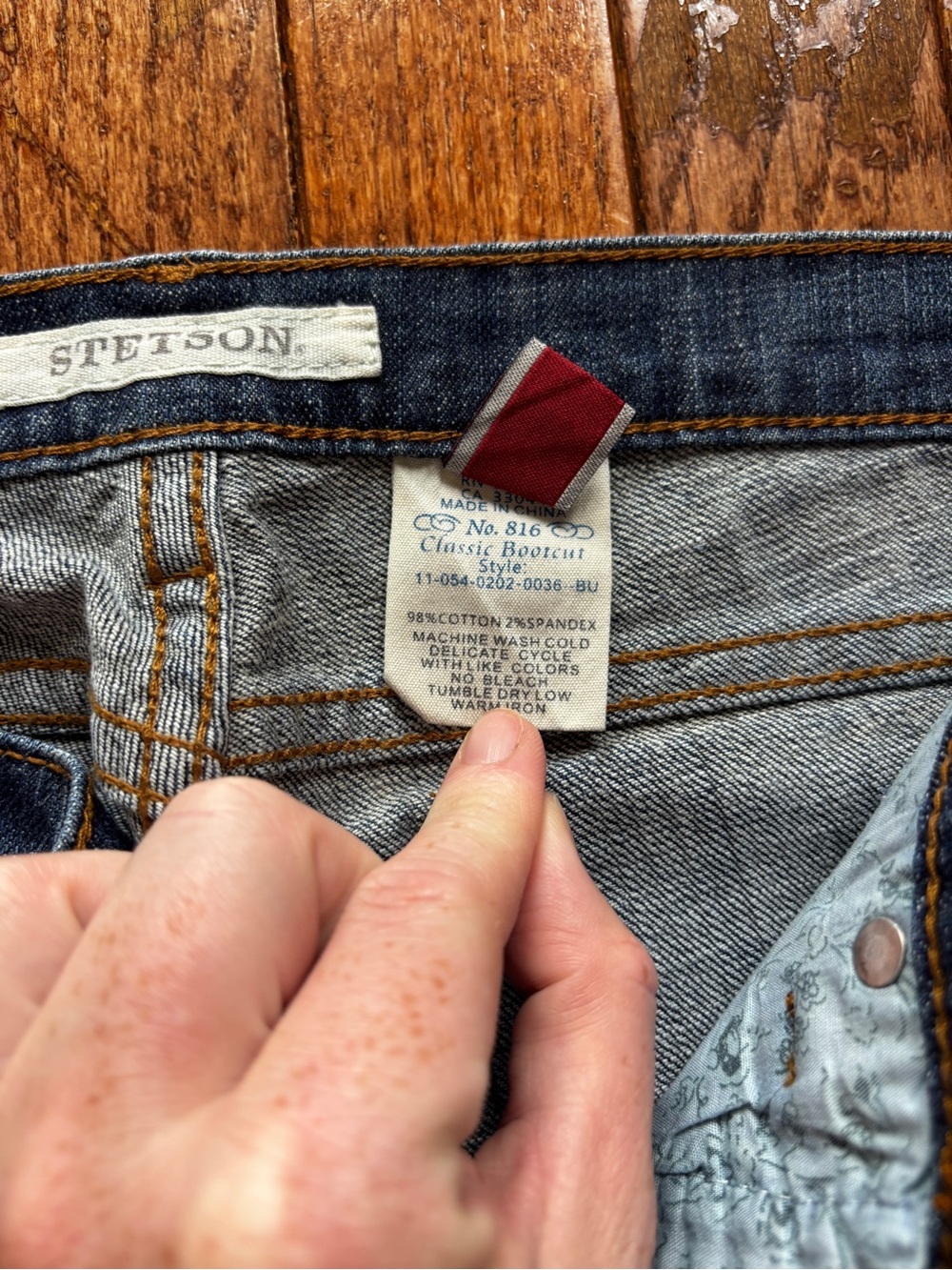 Womens Stetson Classis bootcut jeans size 8R - Picture 7 of 9